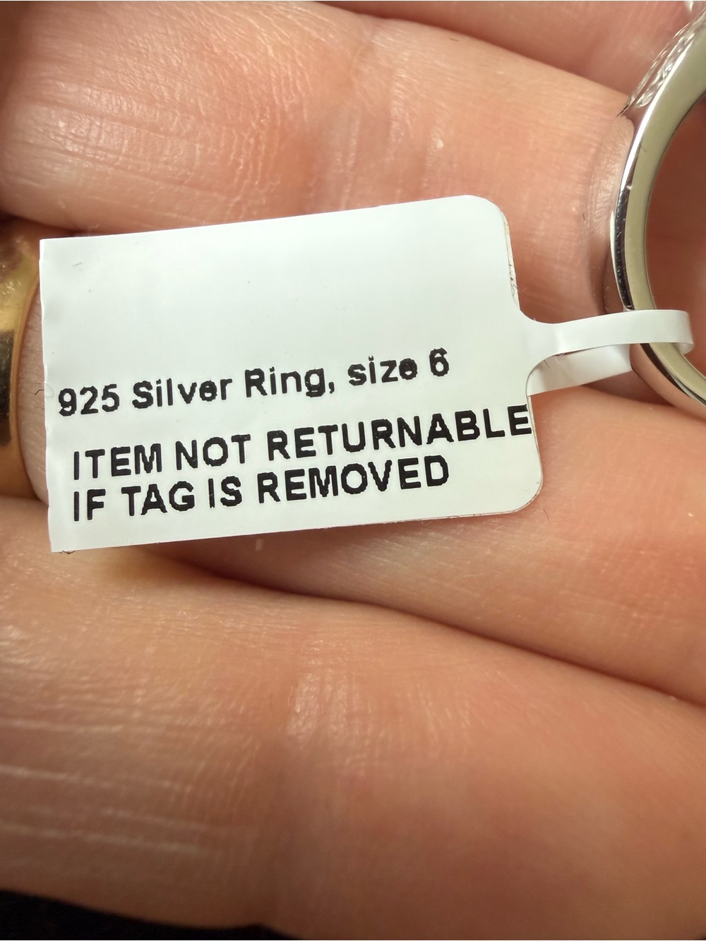 Premium Grandidierite & White Zircon 5 ctw Ring in Platinum Over Sterling Silver - Picture 5 of 10